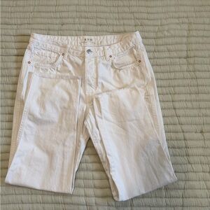 We The Free Women's Cream Straight Leg Jeans
